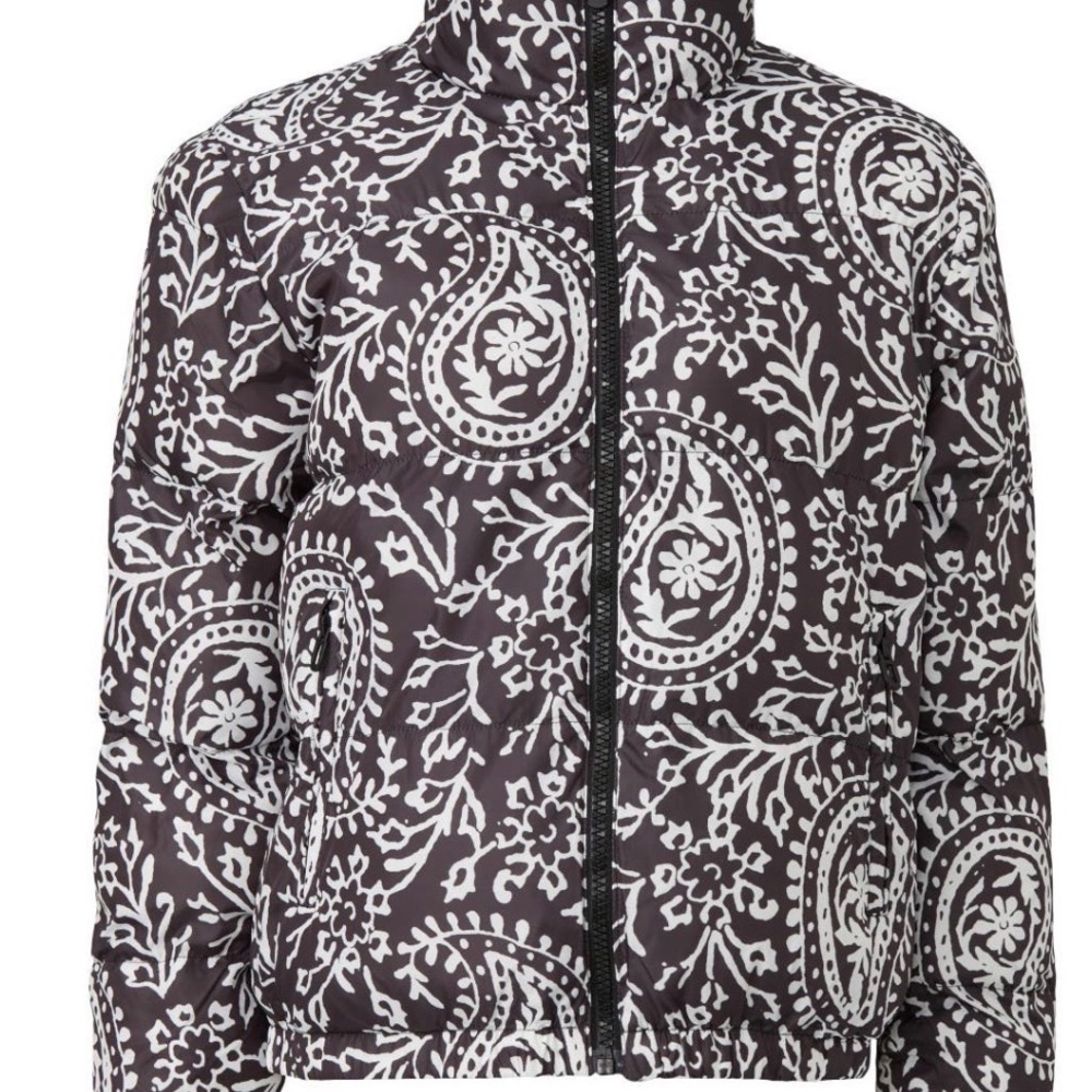 Dualist Black and White Paisley Jacket reversible